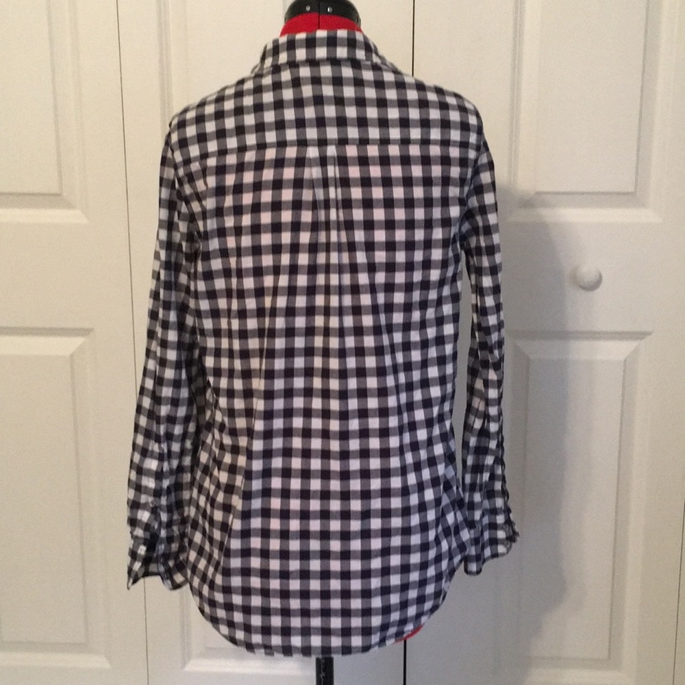 Navy Plaid J. Crew Button Down - Picture 2 of 3
